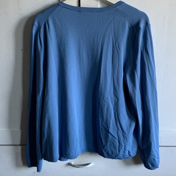 BLUE BUTTON UP CARDIGAN - Picture 7 of 9